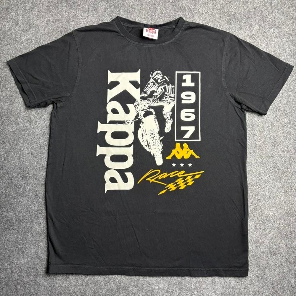 Kappa men's graphic T-shirt featuring a bold "1967 Race" motorcycle design